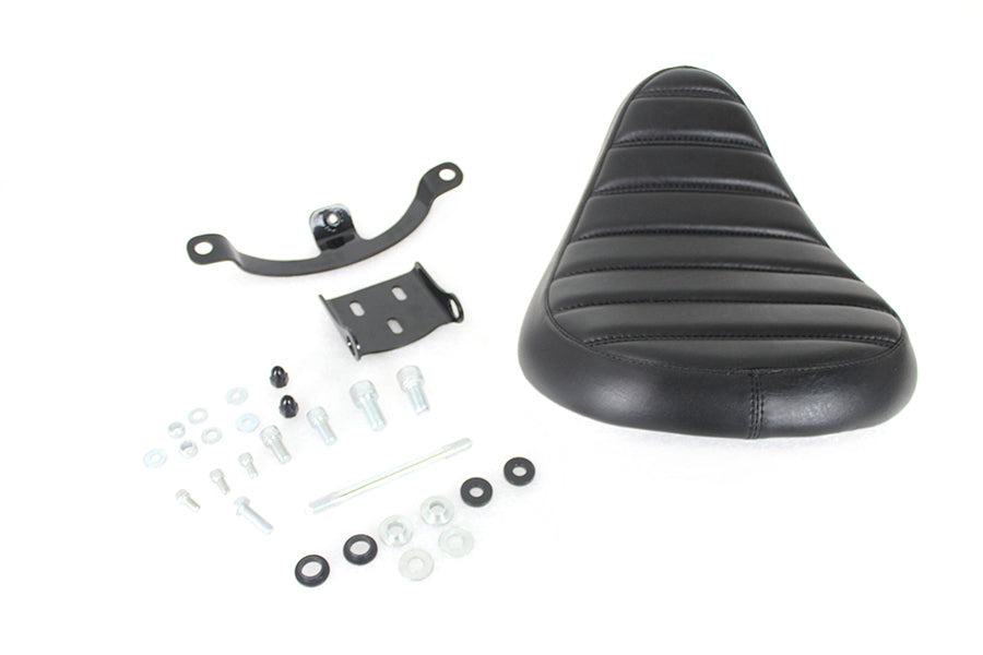 Bates Solid Mount Tuck and Roll Solo Seat Kit for Harley Davidson XL (2010-2019)