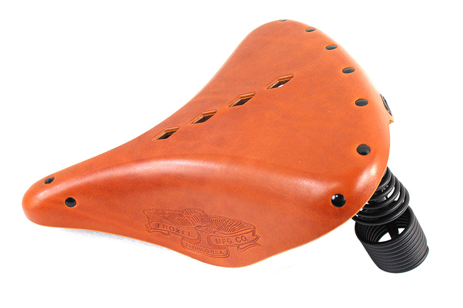 Corbin Gentry Replica Troxel Solo Saddle - Formed Leather Brown for Harley Davidson 1914-1917