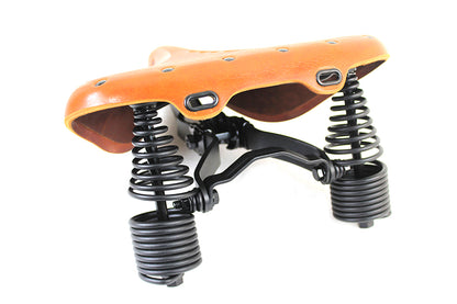 Corbin Gentry Replica Troxel Solo Saddle - Formed Leather Brown for Harley Davidson 1914-1917