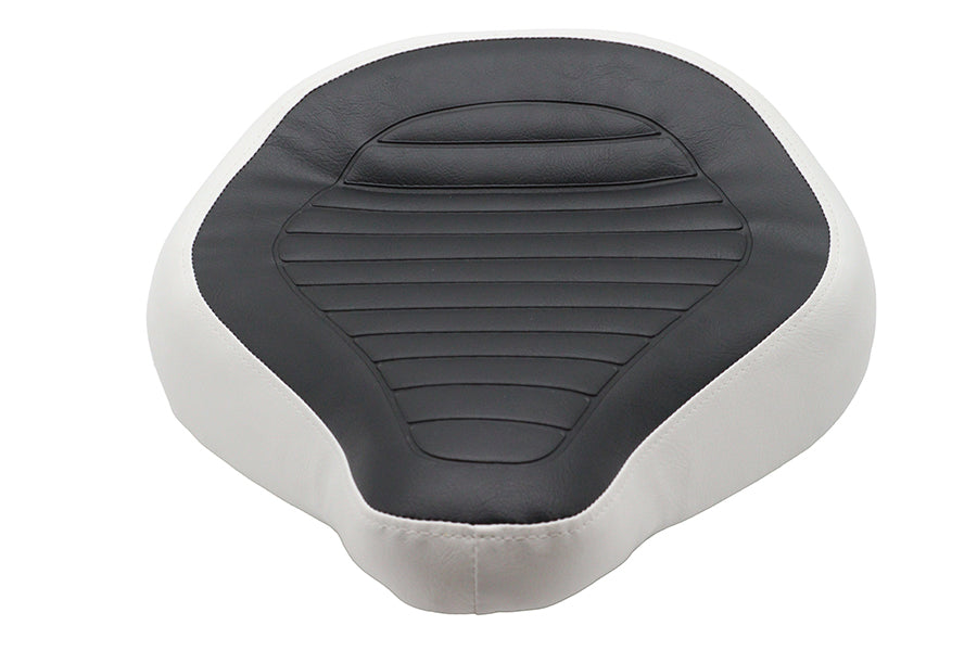 V-Twin Retro Glide King Solo Seat for Harley Davidson FLTP - Black