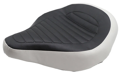 V-Twin Retro Glide King Solo Seat for Harley Davidson FLTP - Black