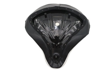 V-Twin Retro Glide King Solo Seat for Harley Davidson FLTP - Black