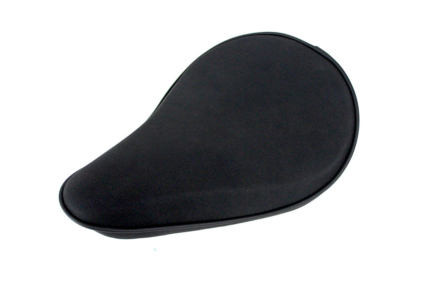 V-Twin Black Suede Solo Seat Small Pan with Rear Spring Mount Kit (Part #77503S)