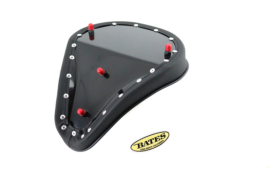 V-Twin Black Suede Solo Seat Small Pan - Part 77159S