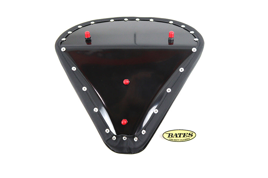 V-Twin Black Suede Solo Seat Large Pan (Part #77504S)