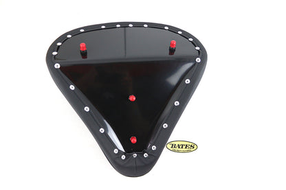 V-Twin Black Suede Solo Seat Large Pan - Part Number 77160S