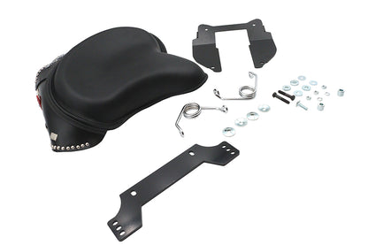 V-Twin Deluxe Solo Seat Kit for Harley Davidson Softail and FXST Models