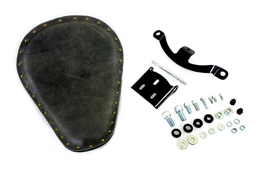 Bates Solid Mount Bobber Solo Seat Kit for Harley Davidson XL Models