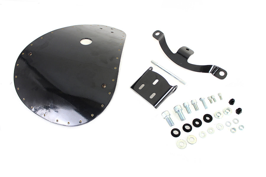 Bates Solid Mount Bobber Solo Seat Kit for Harley Davidson XL Models