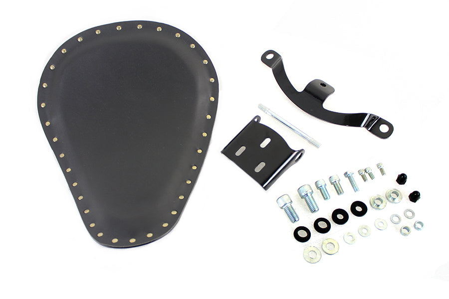 Bates Solid Mount Bobber Solo Seat Kit for Harley Davidson XL (2010-2019)