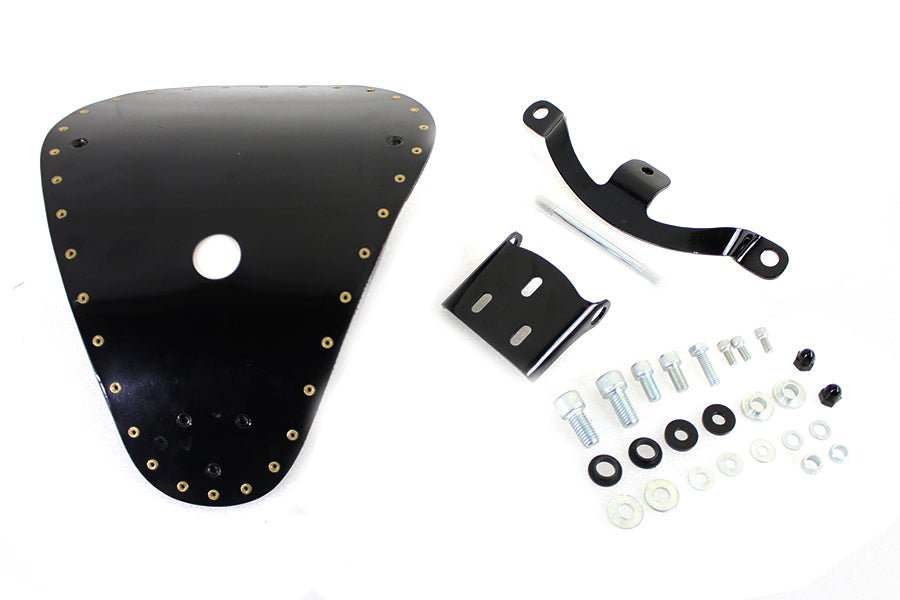 Bates Solid Mount Bobber Solo Seat Kit for Harley Davidson XL (2010-2019)