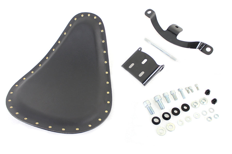 Bates Solid Mount Bobber Solo Seat Kit for Harley Davidson XL (2010-2019)
