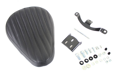 Bates Solid Mount Tuck and Roll Solo Seat Kit for Harley Davidson XL Models