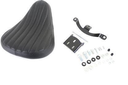 Bates Solid Mount Tuck and Roll Solo Seat Kit for Harley Davidson XL Models