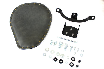 Bates Solid Mount Spring Saddle Solo Seat Kit for Harley Davidson XL Models