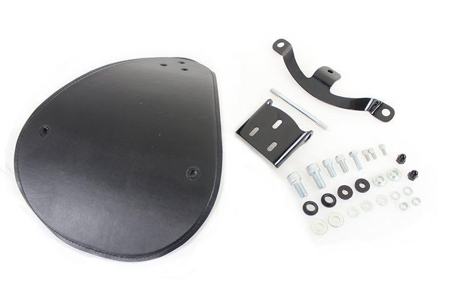 Bates Solid Mount Bobber Solo Seat Kit for Harley Davidson XL Models