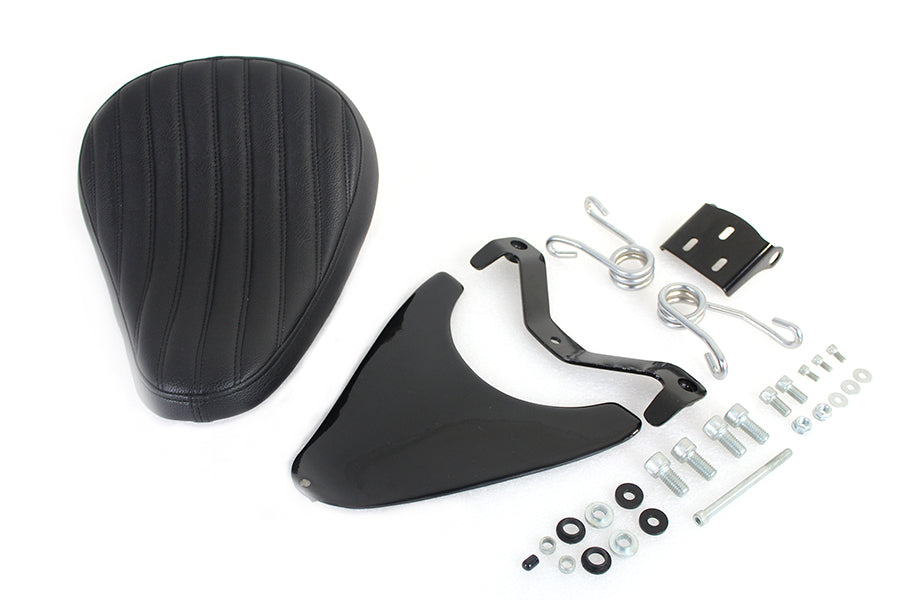 Corbin Gentry Spring Mount Bates Tuck and Roll Solo Seat Kit for Harley Davidson XL Models