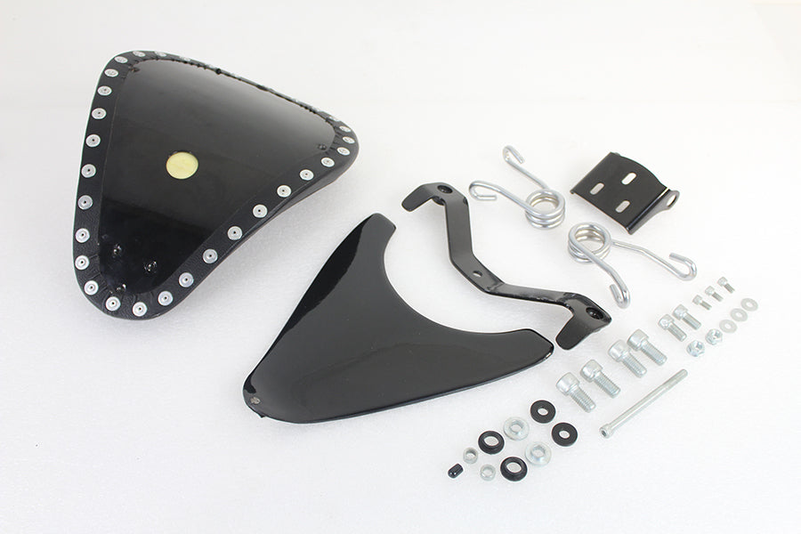 Corbin Gentry Spring Mount Bates Tuck and Roll Solo Seat Kit for Harley Davidson XL Models