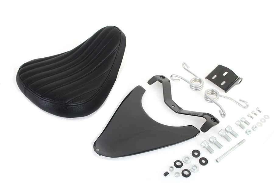 Corbin Gentry Spring Mount Bates Tuck and Roll Solo Seat Kit for Harley Davidson XL Models