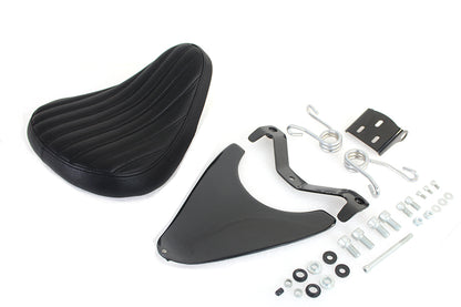 Corbin Gentry Spring Mount Bates Tuck and Roll Solo Seat Kit for Harley Davidson XL Models