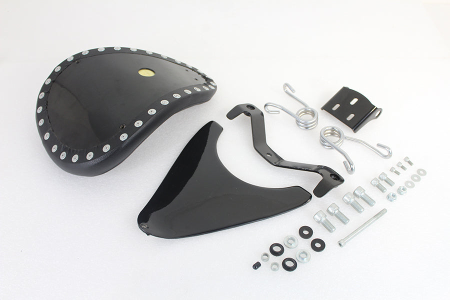 Corbin Gentry Spring Mount Bates Tuck and Roll Solo Seat Kit for Harley Davidson XL Models