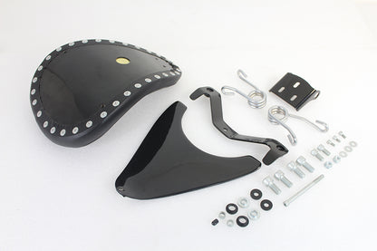 Corbin Gentry Spring Mount Bates Tuck and Roll Solo Seat Kit for Harley Davidson XL Models