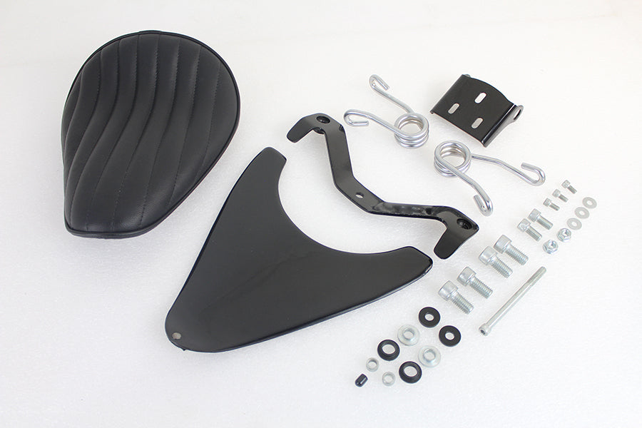 Corbin Gentry Spring Mount Bates Tuck and Roll Solo Seat Kit for Harley Davidson XL Models