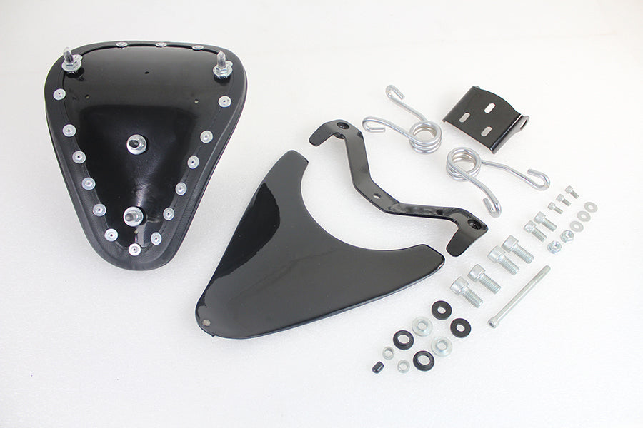 Corbin Gentry Spring Mount Bates Tuck and Roll Solo Seat Kit for Harley Davidson XL Models