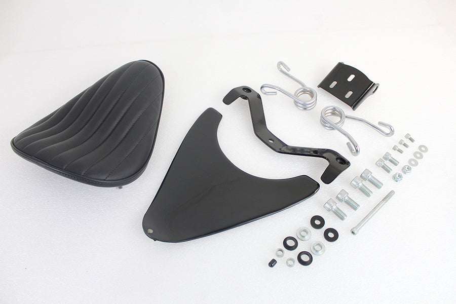Corbin Gentry Spring Mount Bates Tuck and Roll Solo Seat Kit for Harley Davidson XL Models