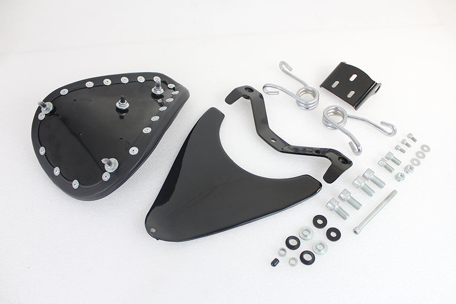 Corbin Gentry Spring Mount Bates Tuck and Roll Solo Seat Kit for Harley Davidson XL Models