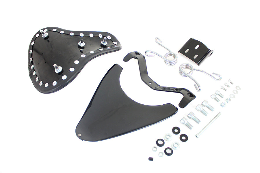 Corbin Gentry Spring Mount Bates Smooth Solo Seat Kit for Harley Davidson XL Models