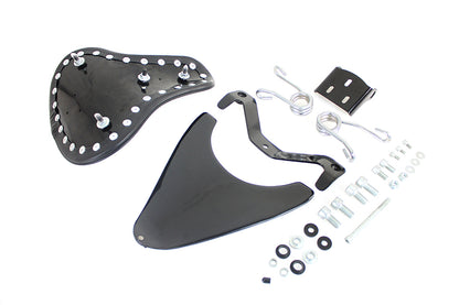 Corbin Gentry Spring Mount Bates Smooth Solo Seat Kit for Harley Davidson XL Models