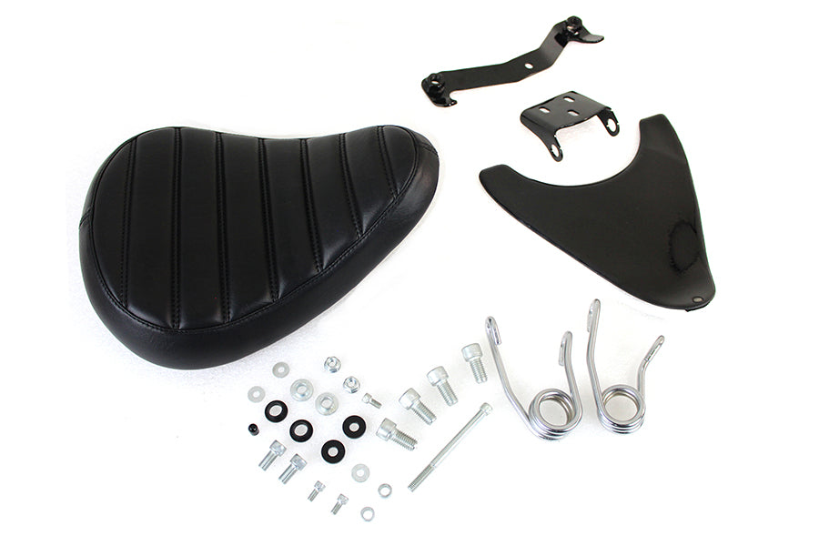 Corbin Gentry Spring Mount Bates Tuck and Roll Solo Saddle Seat Kit for Harley Davidson XL Models