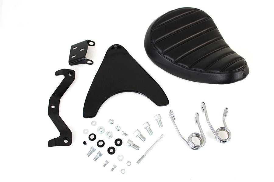 Corbin Gentry Spring Mount Bates Tuck and Roll Solo Saddle Seat Kit for Harley Davidson XL Models