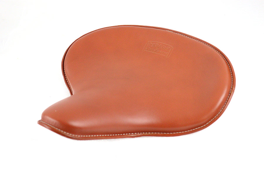 V-Twin Replica Mesinger Solo Seat Brown Leather - 47-1927