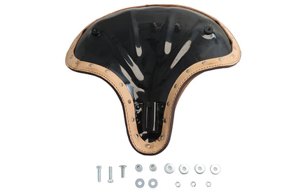 Corbin Gentry Brown Solo Seat – Authentic Leather Motorcycle Seat for 1936-1939 EL, UL, G, and W Models