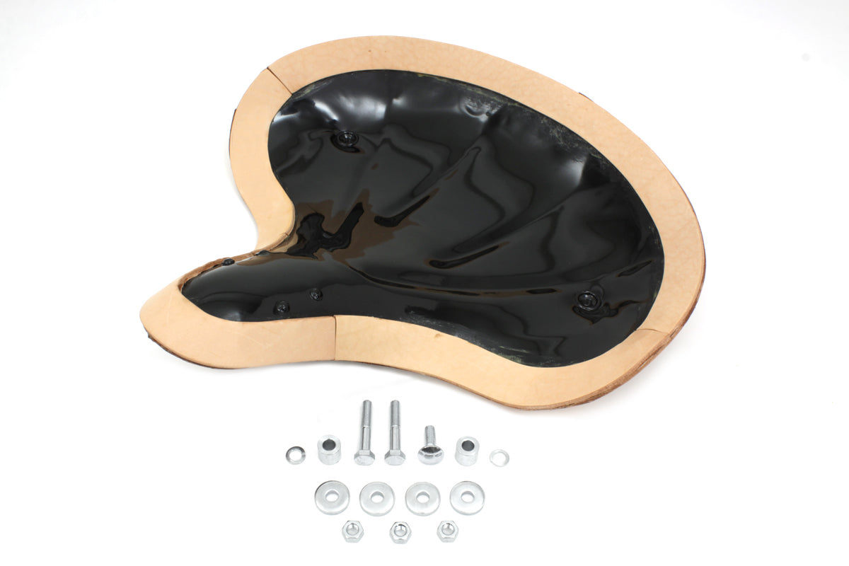 Corbin Gentry Natural Leather Early Knucklehead Solo Seat Pan for Harley Davidson 1936-1945