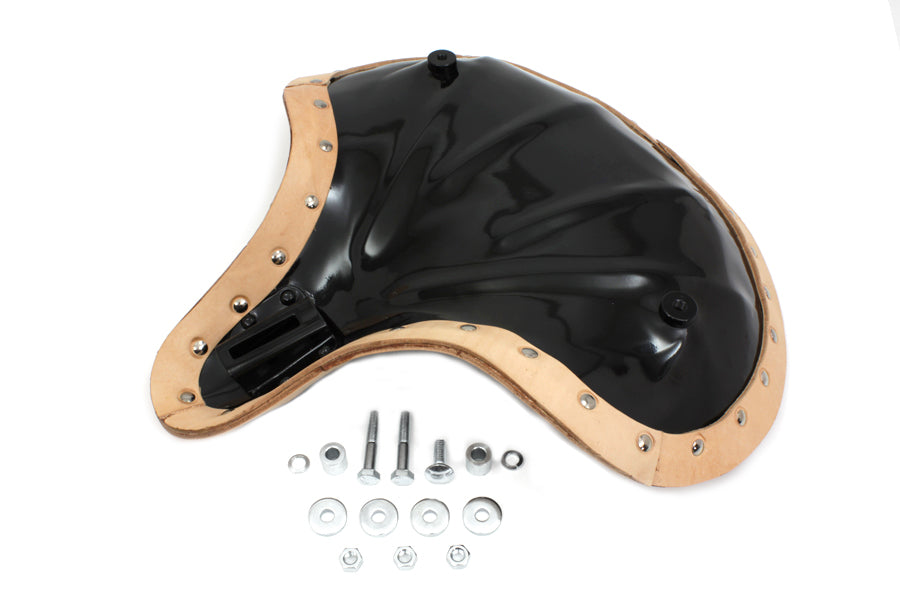 Corbin Gentry Natural Leather Early Knucklehead Solo Seat Pan for Harley Davidson 1936-1945