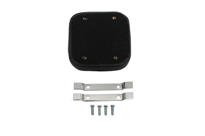 Corbin Gentry Mini Muffin Sissy Bar Pad with Chrome Bracket Set - 2-Inch Thickness