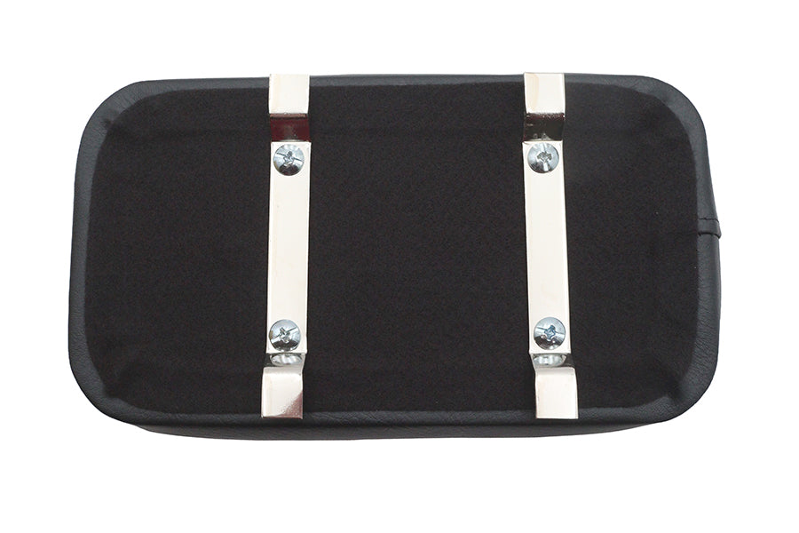 Corbin Gentry 40-6003 Two Button Sissy Bar Pad with Chrome Bracket Set