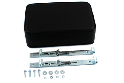 Corbin Gentry Black Luggage Rack Pad Kit with Quick Release Clamps for Harley Davidson EL and FL Models