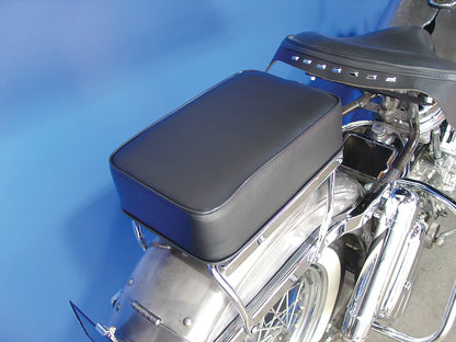 Corbin Gentry Black Luggage Rack Pad Kit with Quick Release Clamps for Harley Davidson EL and FL Models