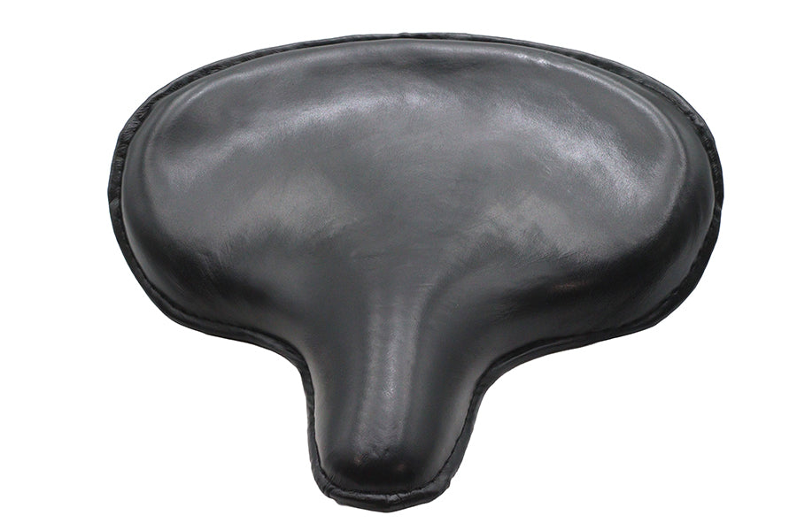Ultima Leather Saddle Solo Seat Black - 17 Inch Wide, Premium Motorcycle Seat by Ultima Part 76-3