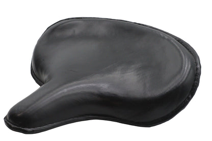 Ultima Leather Saddle Solo Seat Black - 17 Inch Wide, Premium Motorcycle Seat by Ultima Part 76-3