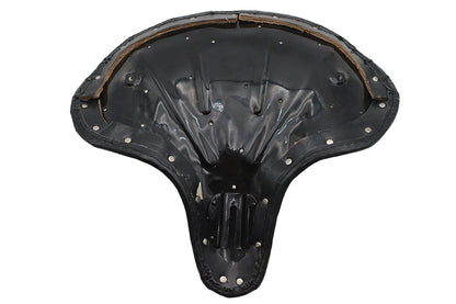 Ultima Leather Saddle Solo Seat Black - 17 Inch Wide, Premium Motorcycle Seat by Ultima Part 76-3
