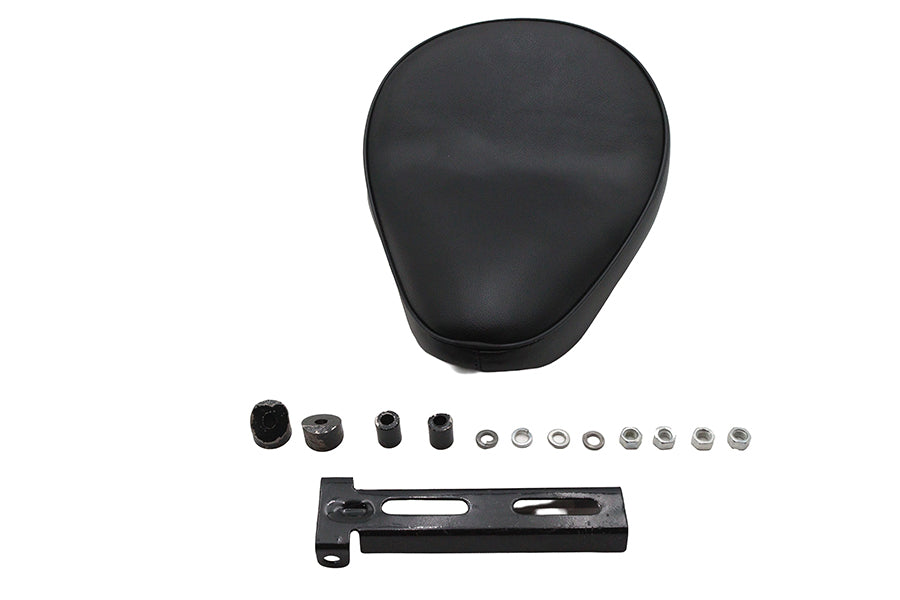 Ultima Leather Saddle High Noon Solo Seat Black (Part #76-743)