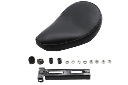 Ultima Leather Saddle High Noon Solo Seat Black (Part #76-743)