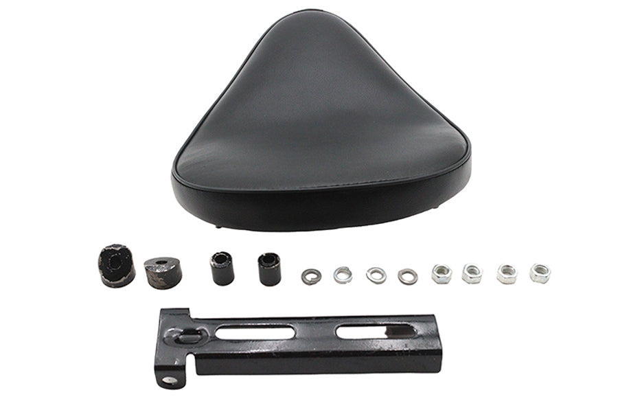 Ultima Leather Saddle High Noon Solo Seat Black (Part #76-743)