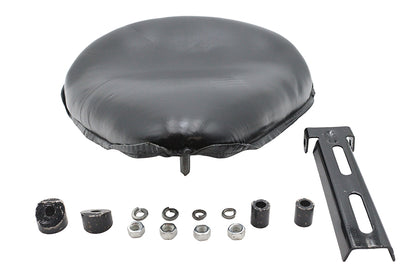 Ultima Leather Saddle High Noon Solo Seat Black - 13-Inch Wide Motorcycle Seat