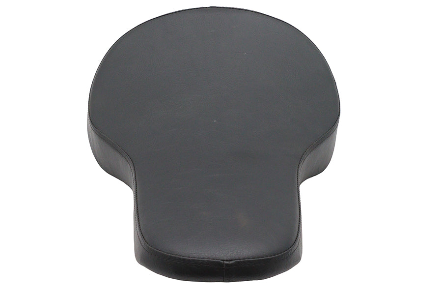 V-Twin Factory Sample Black Naugahylde Thin Profile Buddy Seat for Harley Davidson FL Models